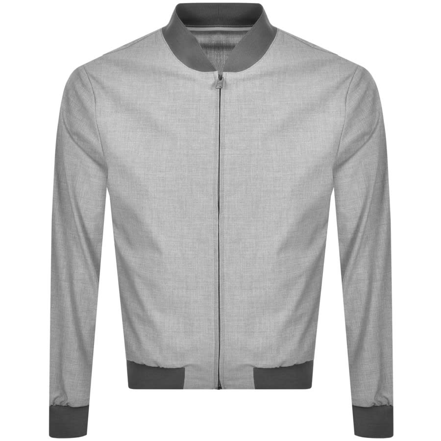 Alternative Image for ProductBOSS Nolwin Slim Fit Bomber Jacket Grey1